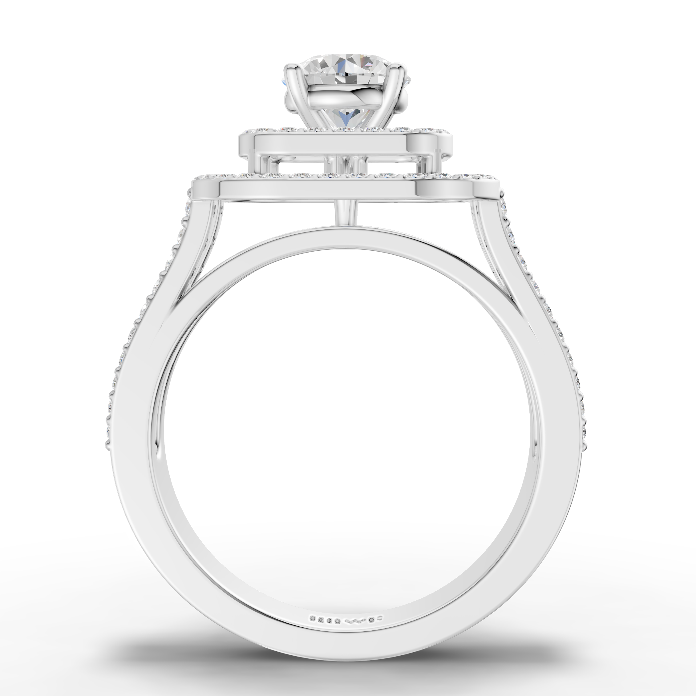 Square Halo Ring