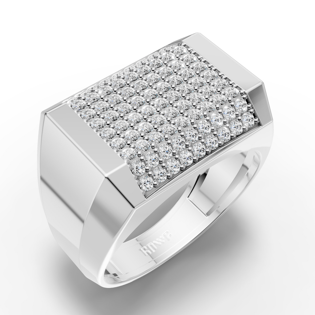 Diamond Grid Ring