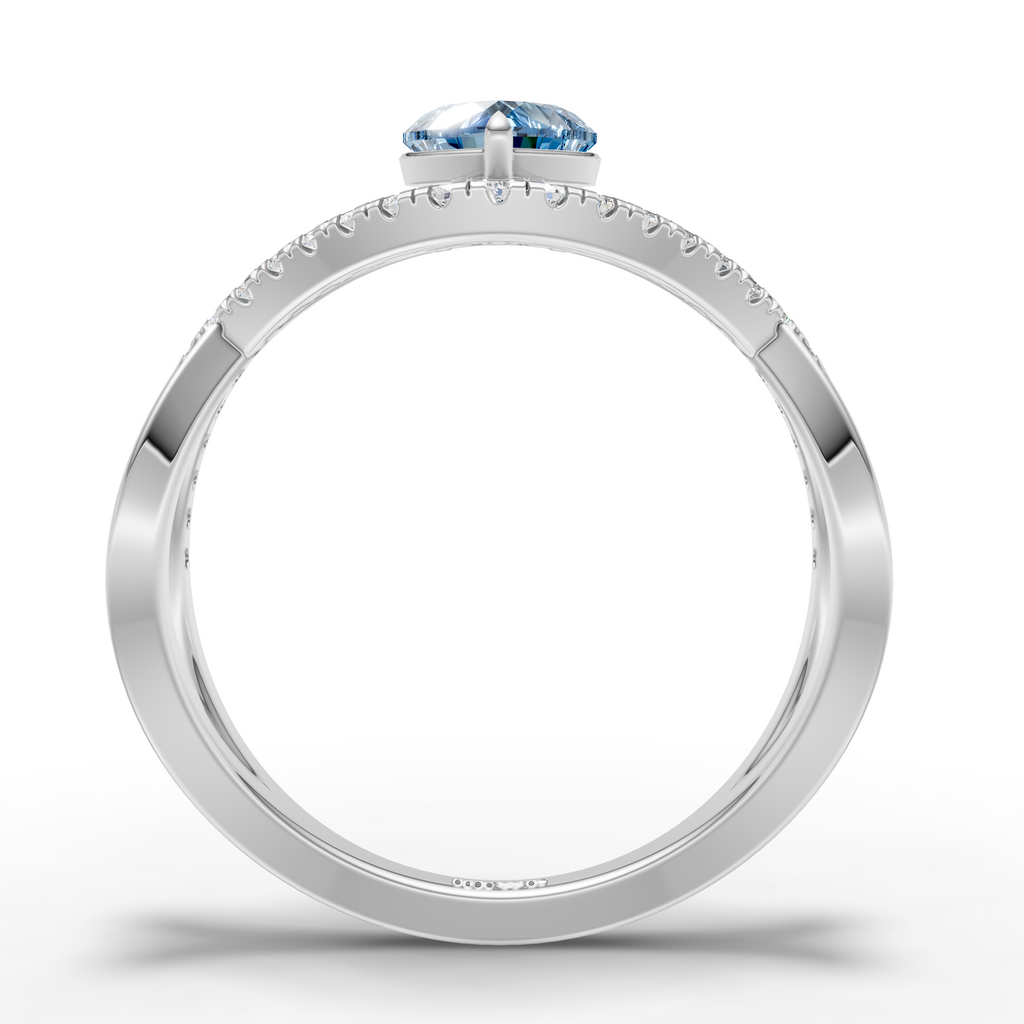 Blue Heart Ring