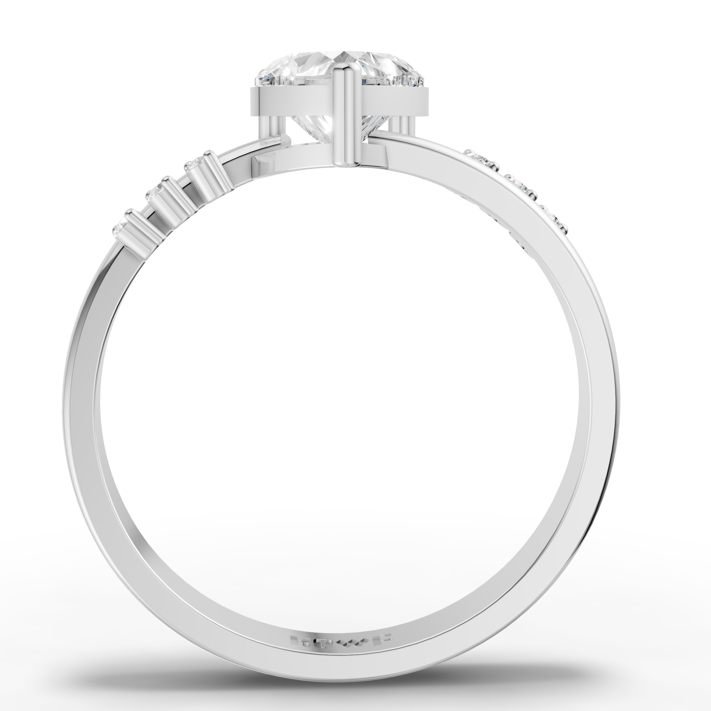 Sparkling Heart Ring