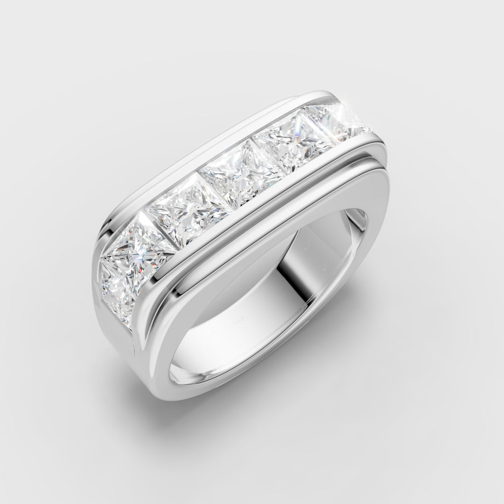 Princess-Cut Band Ring