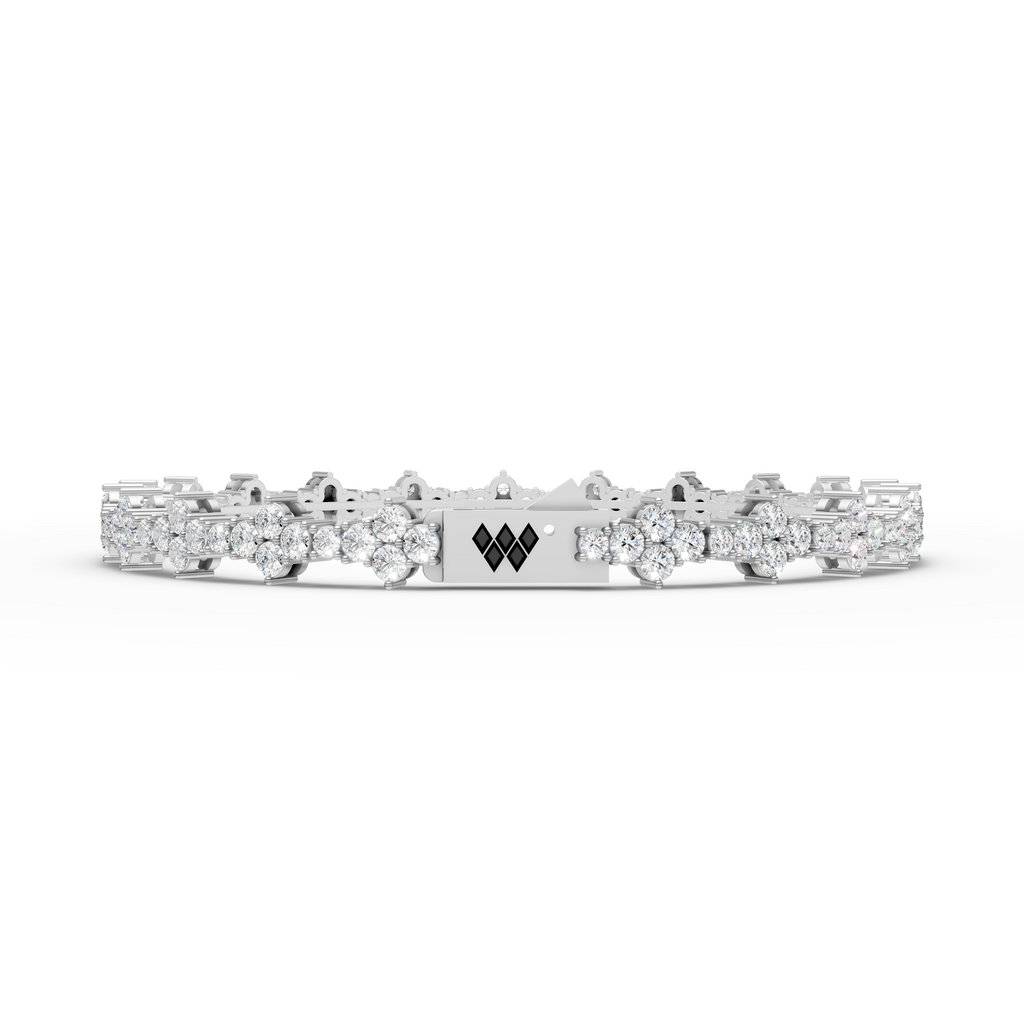 Floral Sparkle Tennis Bracelet