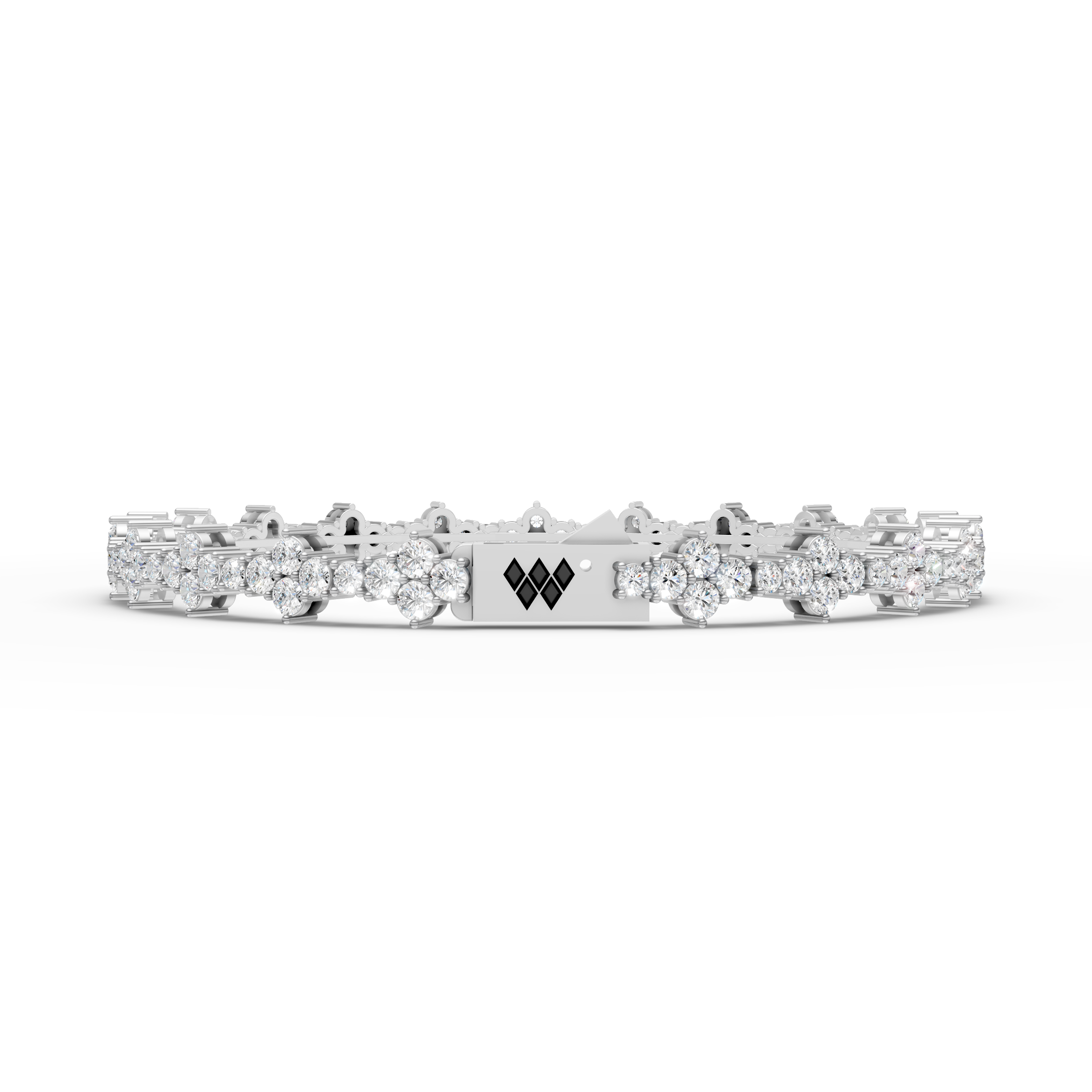 Floral Sparkle Tennis Bracelet