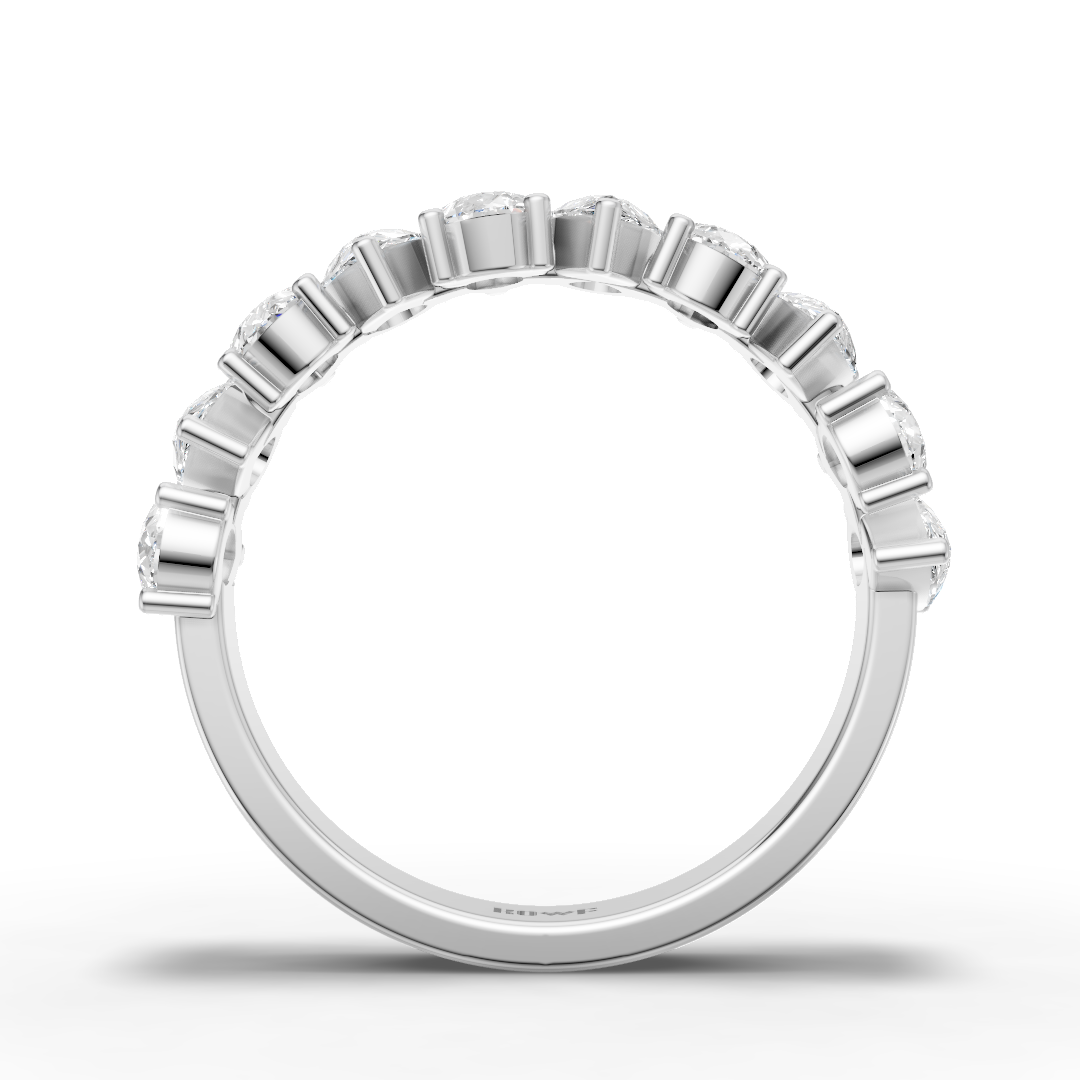 Pear-Cut Eternity Band Ring