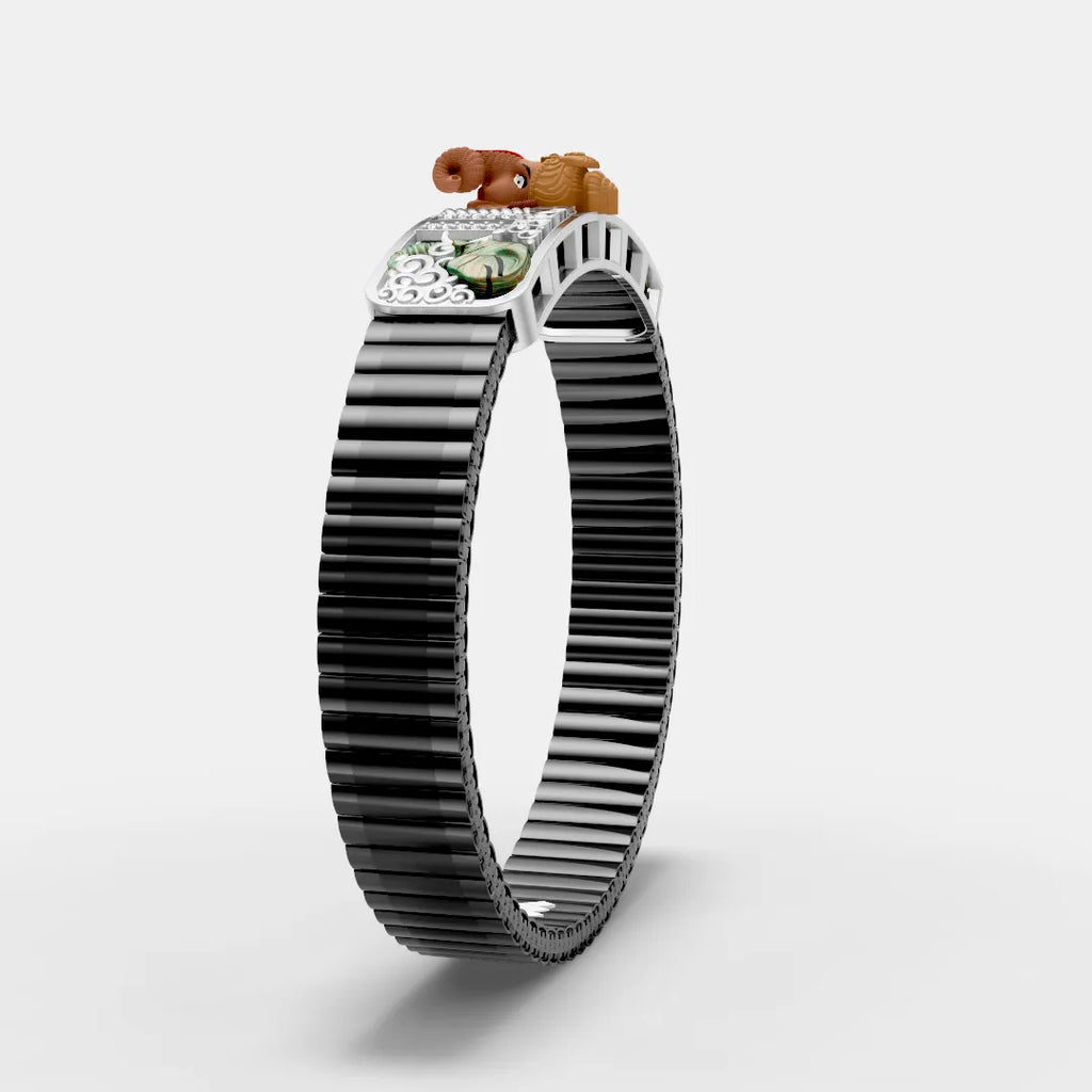 Ganesha Bracelet With Mina Art