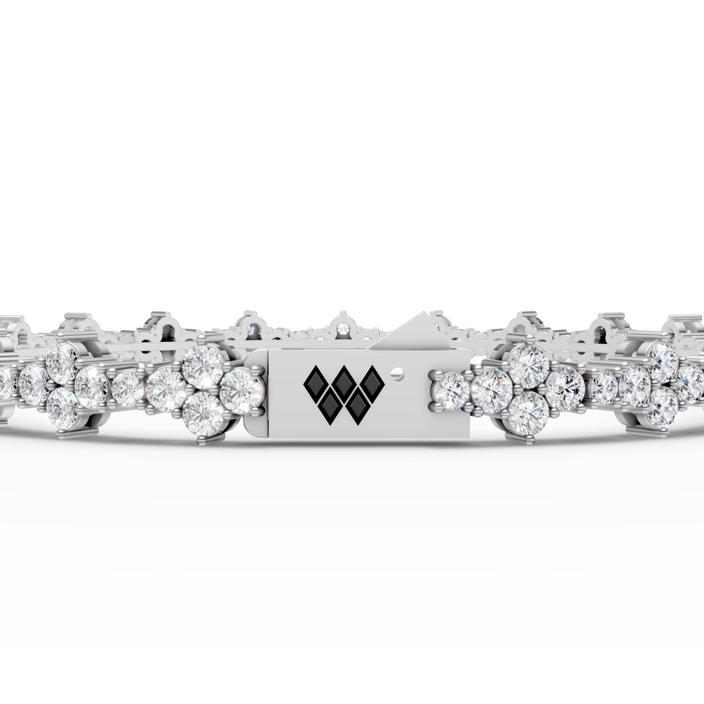 Floral Sparkle Tennis Bracelet
