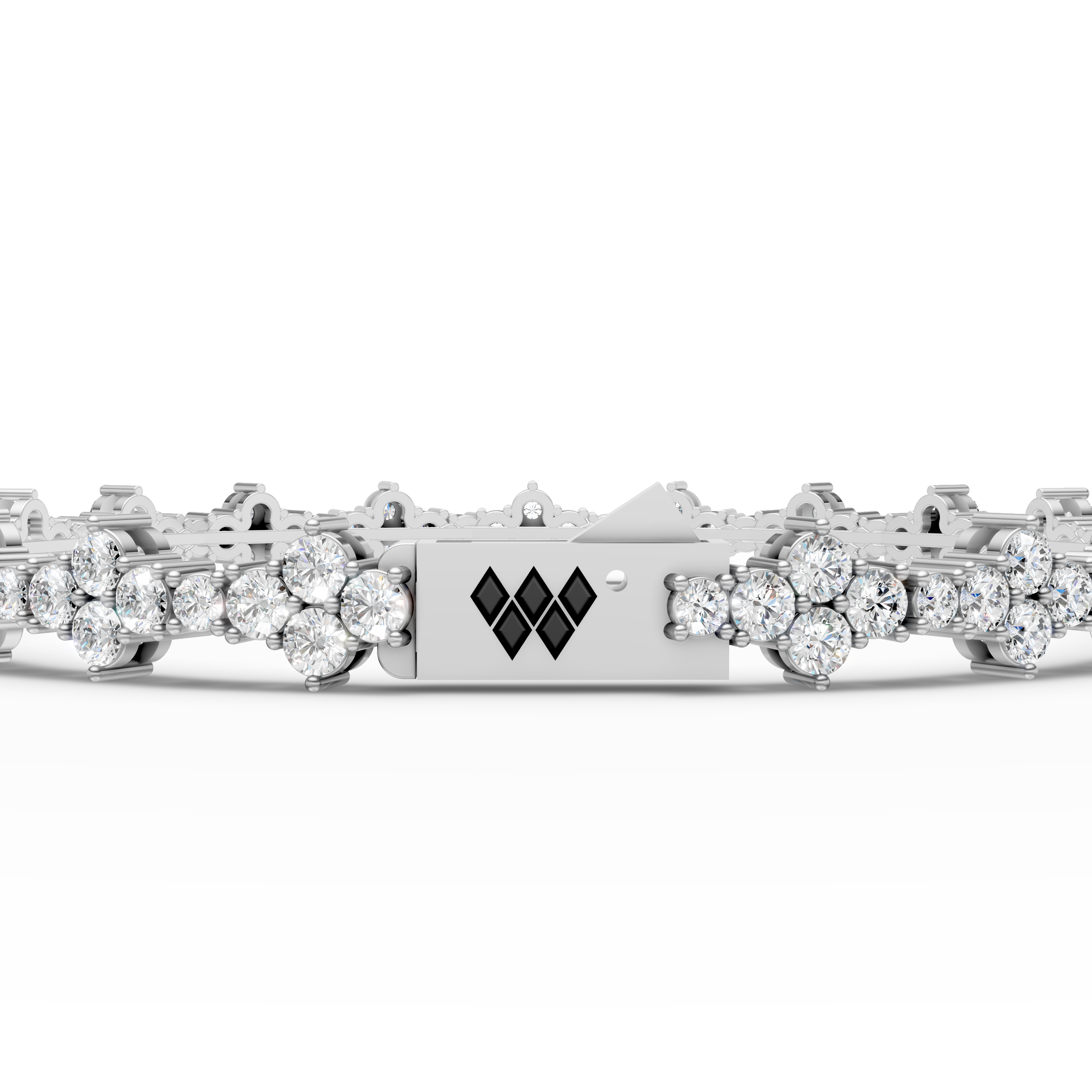 Floral Sparkle Tennis Bracelet