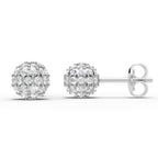 Round Cluster Ball Earring (1 Pair)