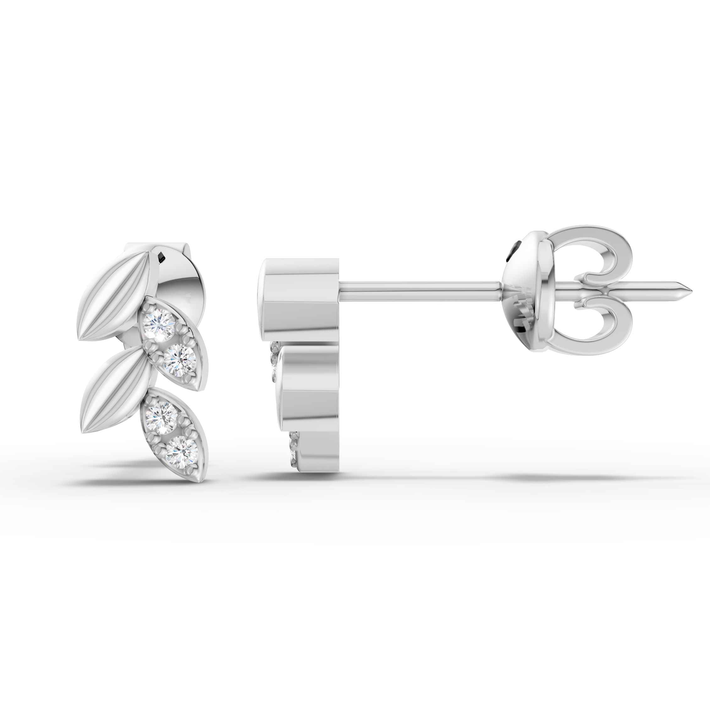 Leaf Drop Accent Earrings (1 Pair)