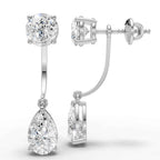 Round & Pear Drop Earring (1 Pair)