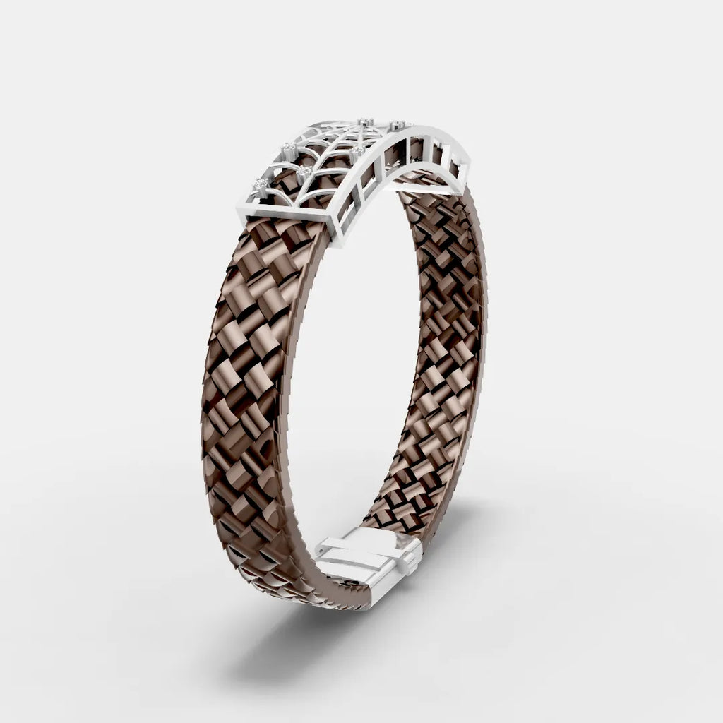 Spider Frame Leather Belt