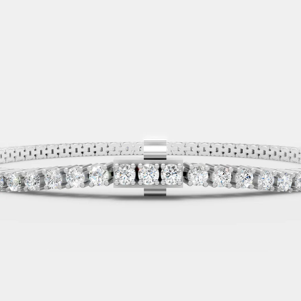 2.5 MM Round Shaped Tennis Bracelet