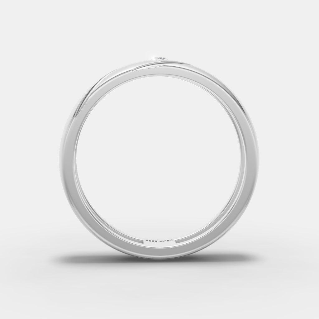 Round Solitaire Band Ring