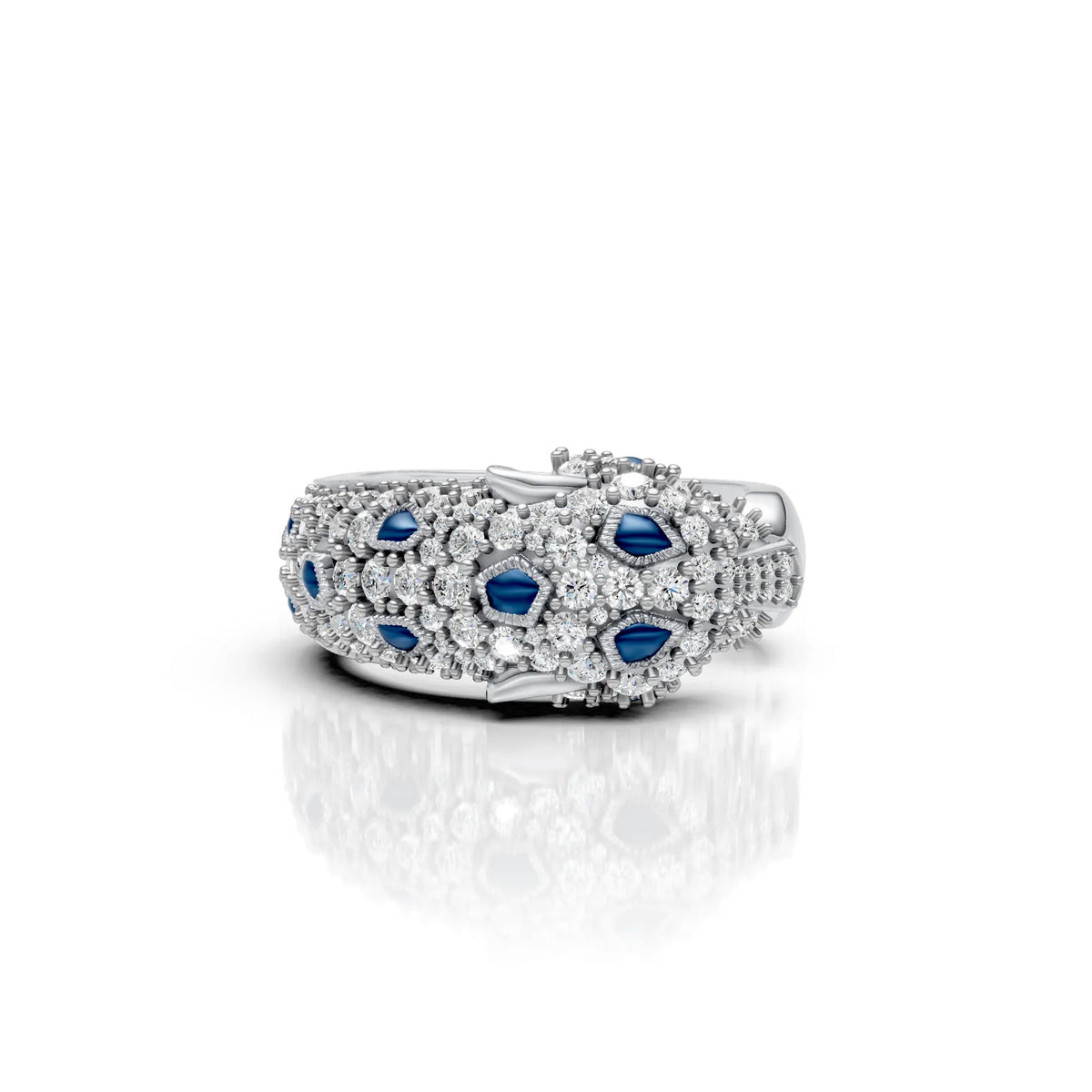 Royal Panther Diamond Ring