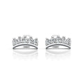 Curved Crown Stud Earrings (1 Pair)