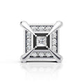 Princess Cut Diamond Frame Stud (1 PC)