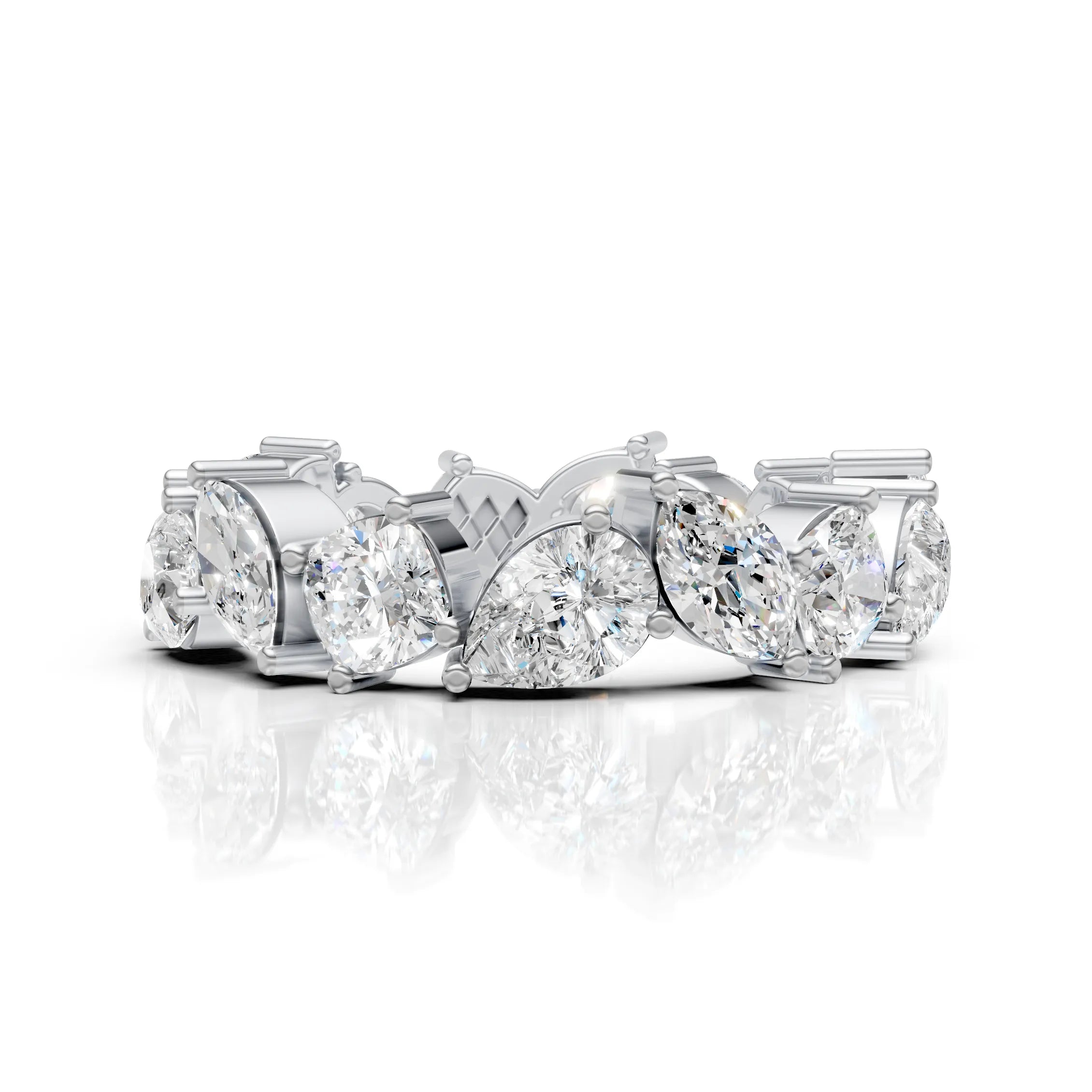 Luxury Multi-Shape Diamond Eternity Band