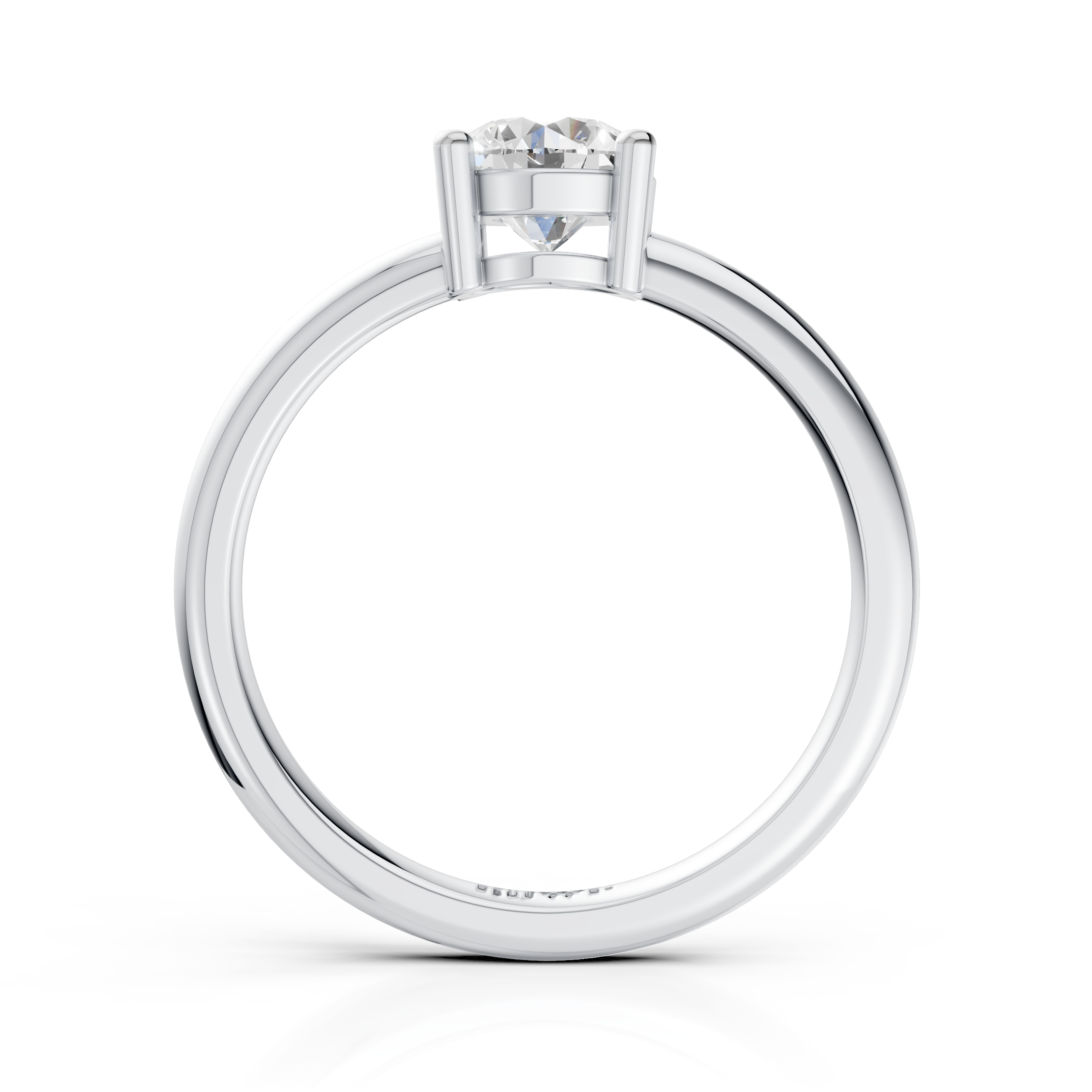 Luxury Round Diamond Solitaire Ring