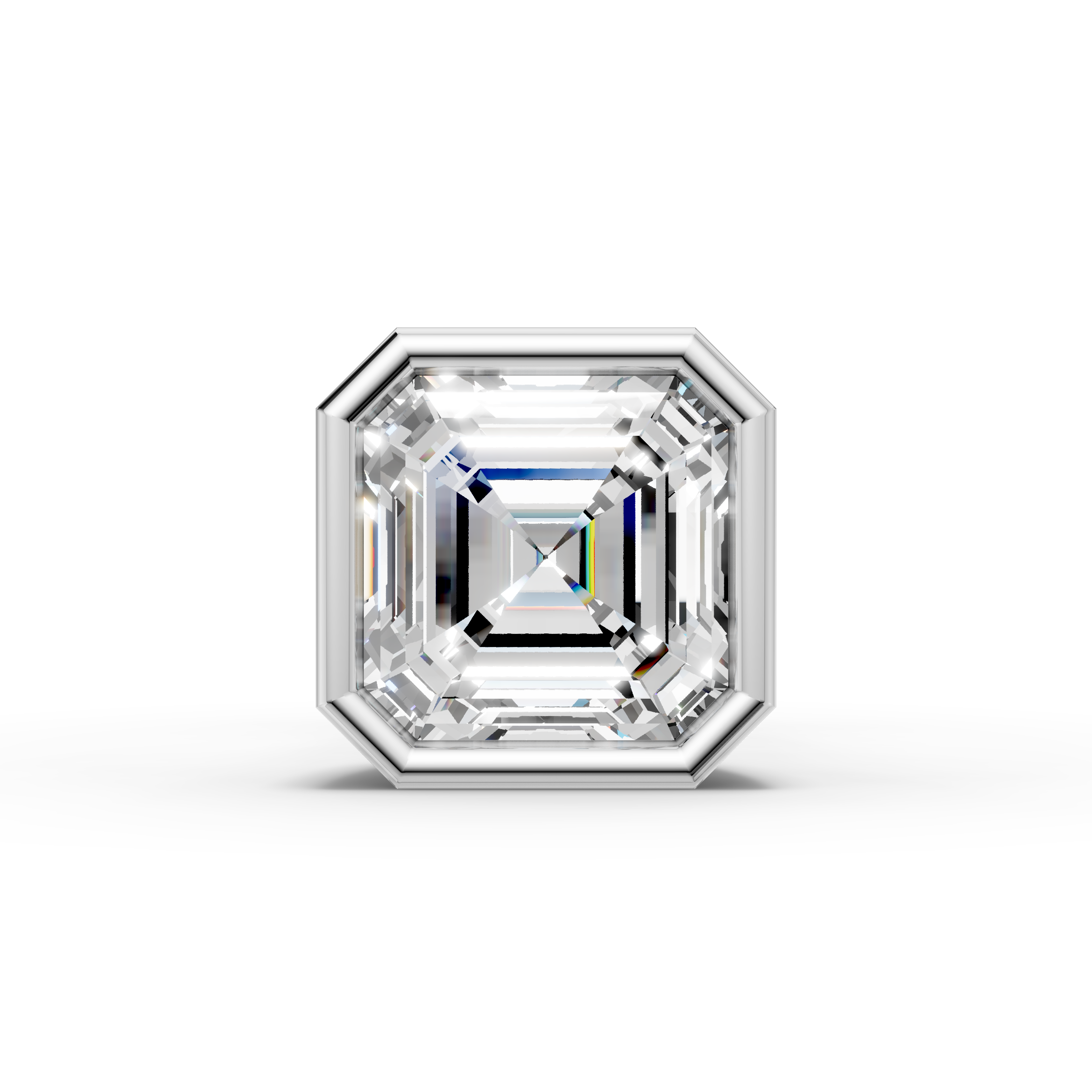 Ascher Shaped Bezel Setting Earring ( 1 PC)