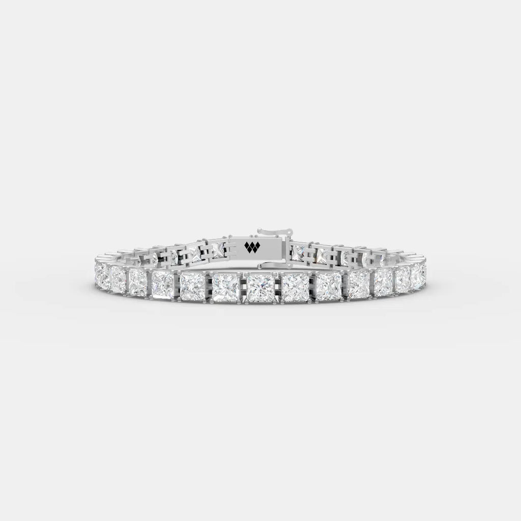 5 MM Princess Cut Tennis Bracelet (Unisex)