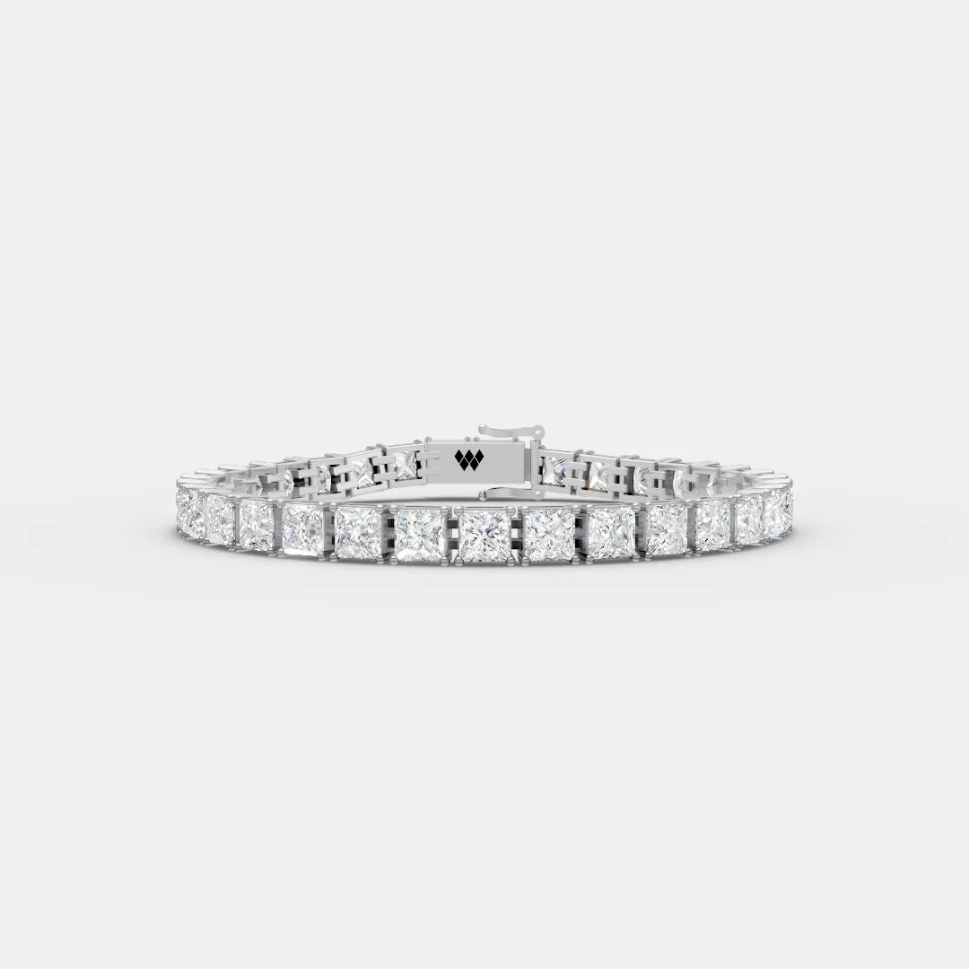 5 MM Princess Cut Tennis Bracelet (Unisex)