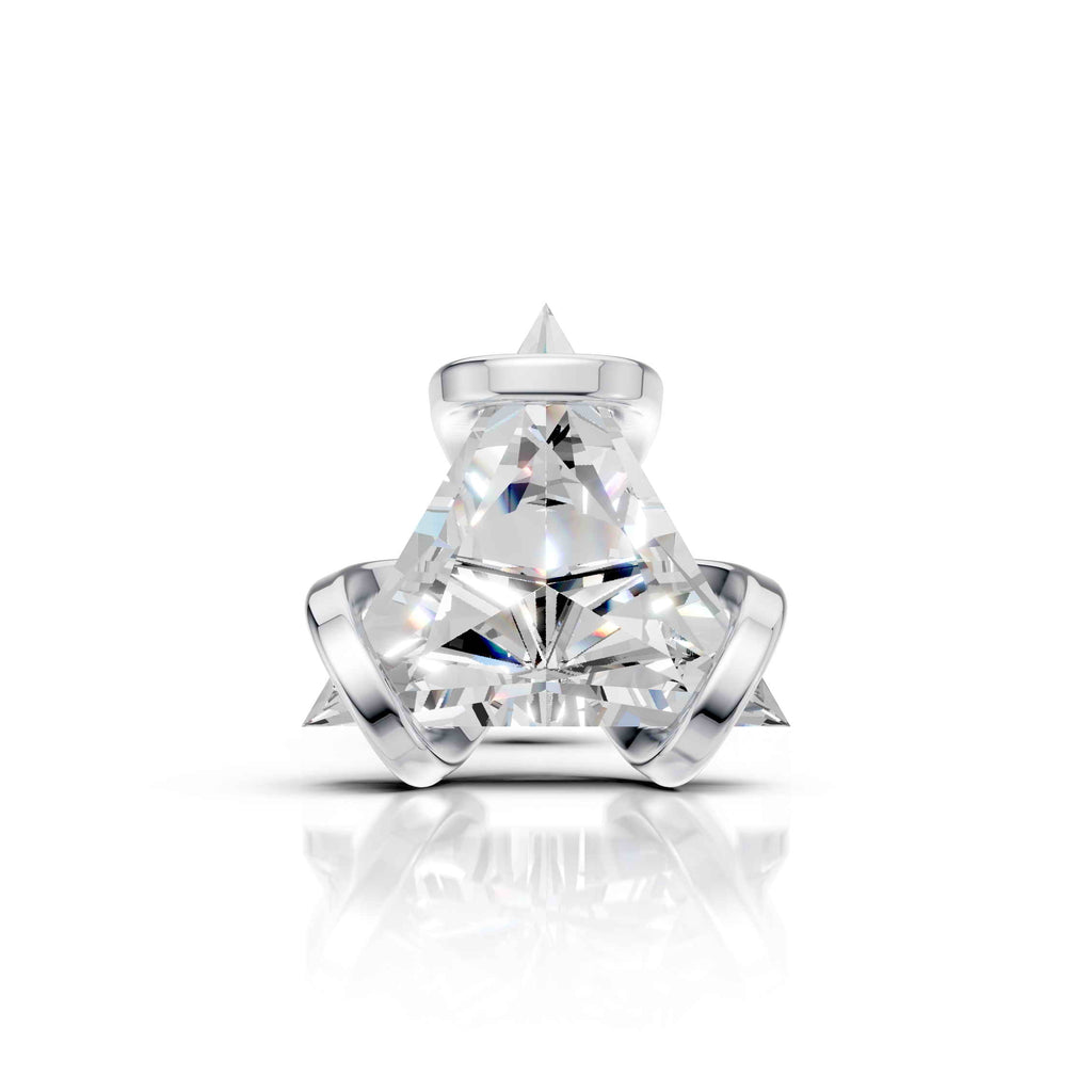 1 CT Triangle Cut Wrapped Stud (1 PC)