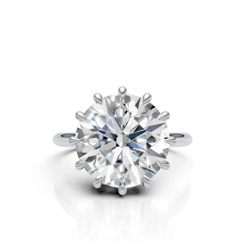 Royal Crown Solitaire Diamond Ring