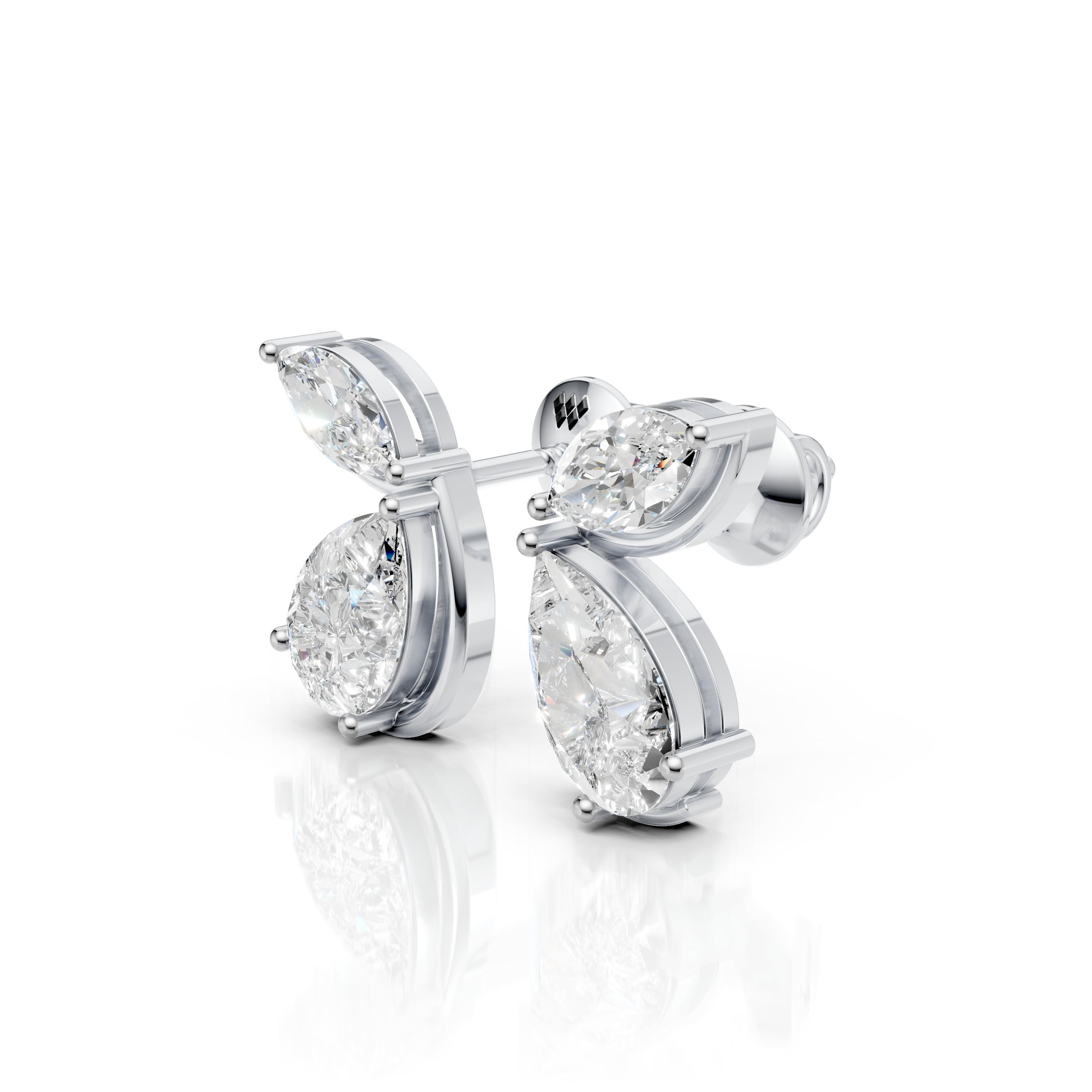 Twin Tear Earrings (1 Pair)