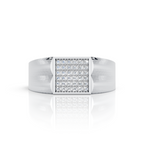 Men’s Square Diamond Signet Ring