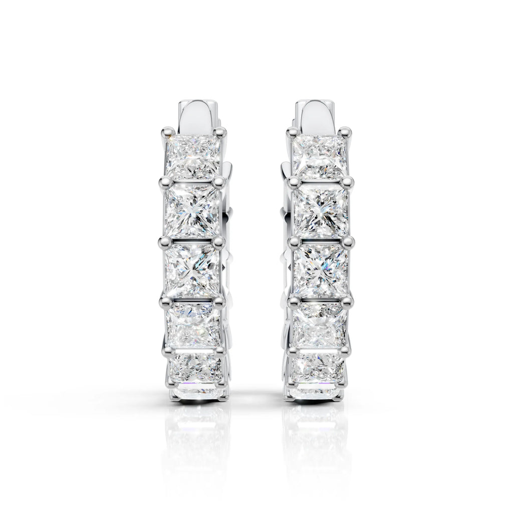 Princess Row Earrings (1 Pair)