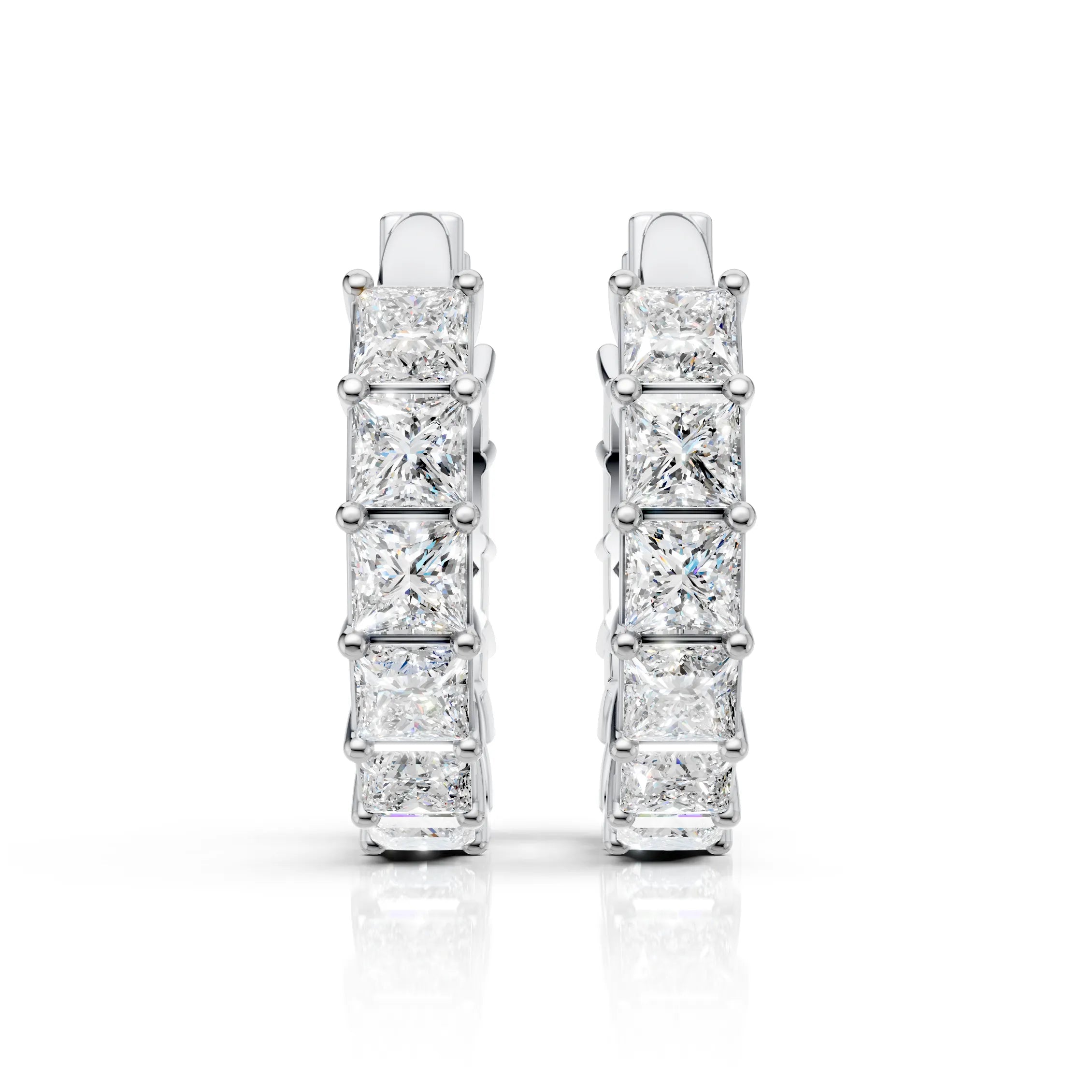 Princess Row Earrings (1 Pair)