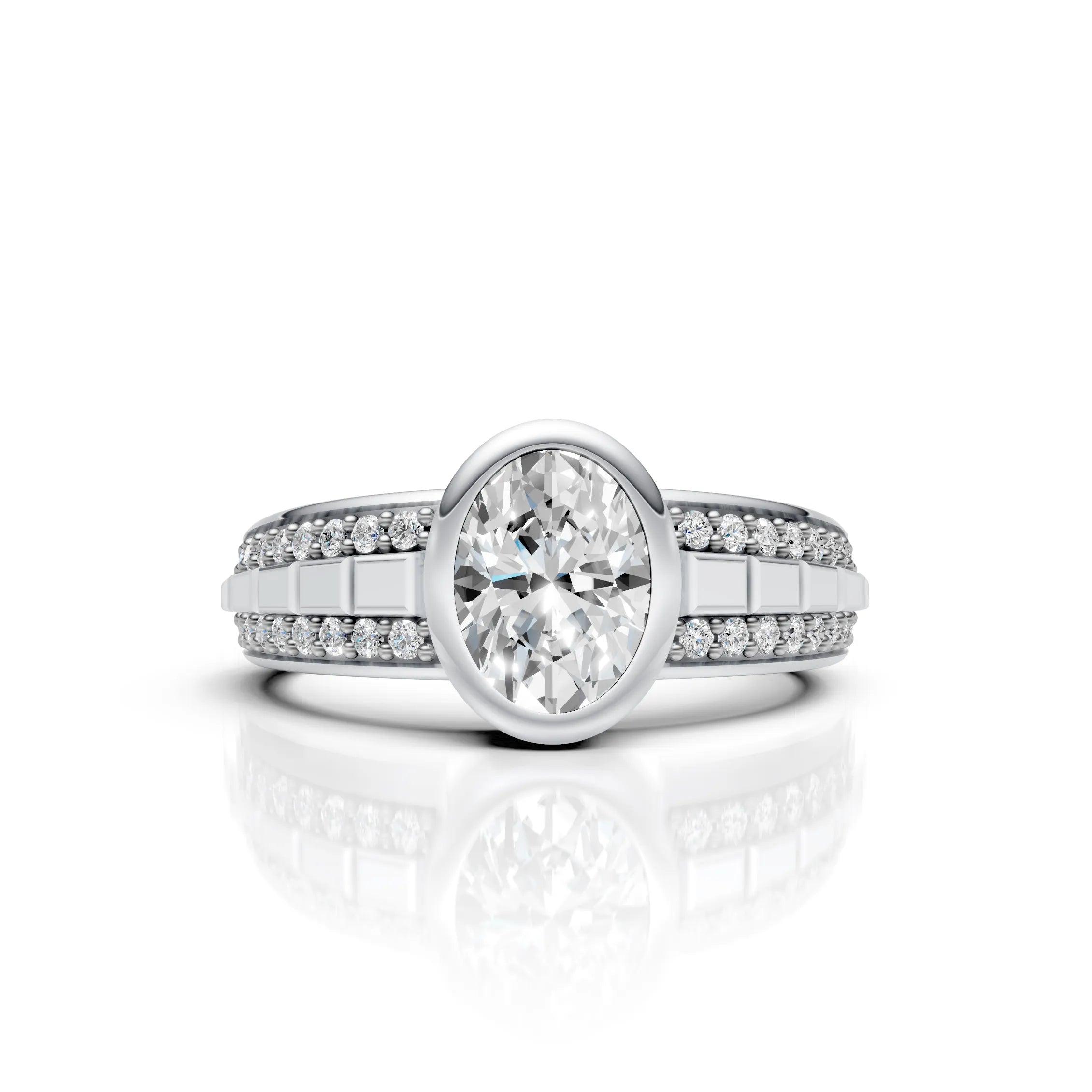 Halo Bezel Diamond Ring