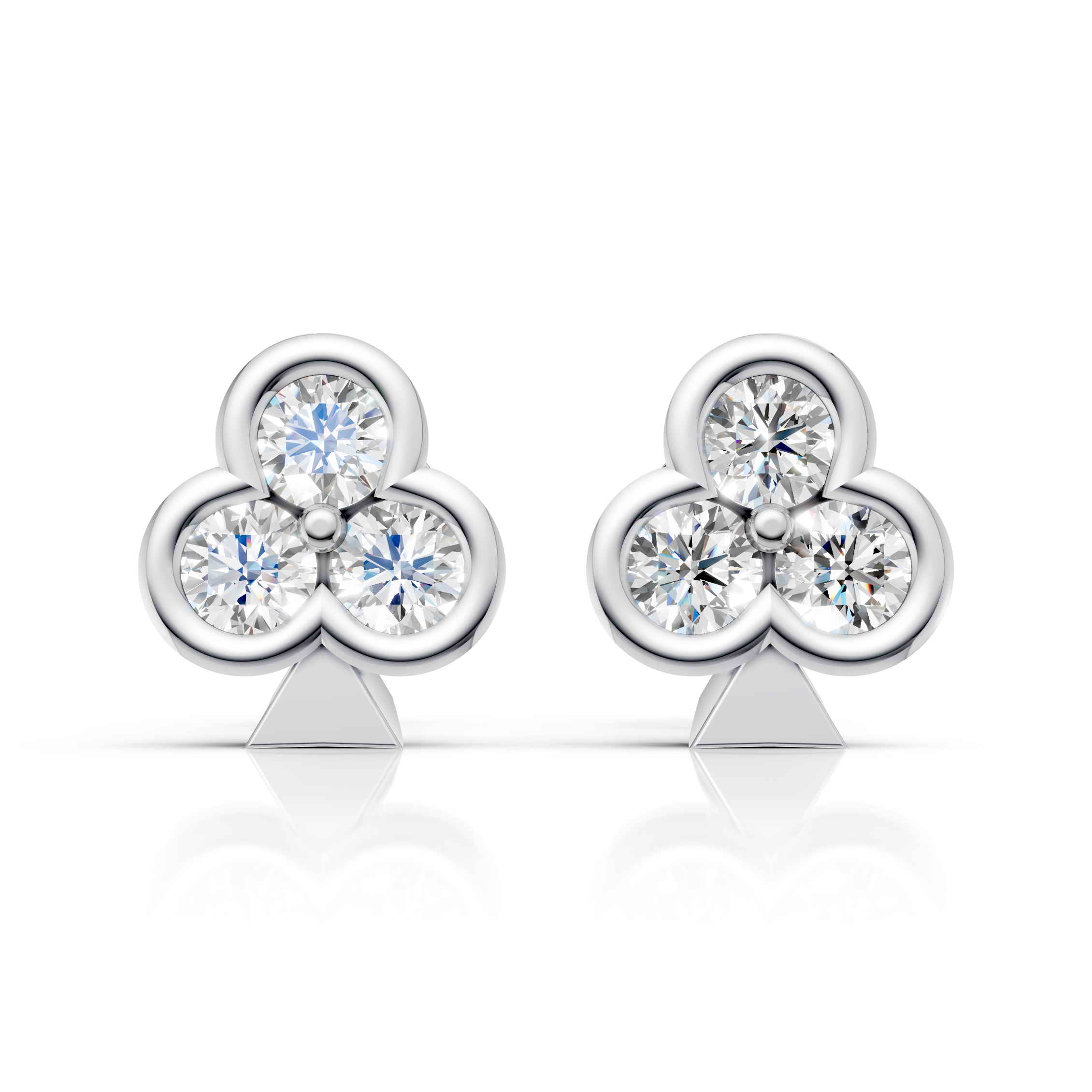 Trinity Trillion Earrings (1 Pair)