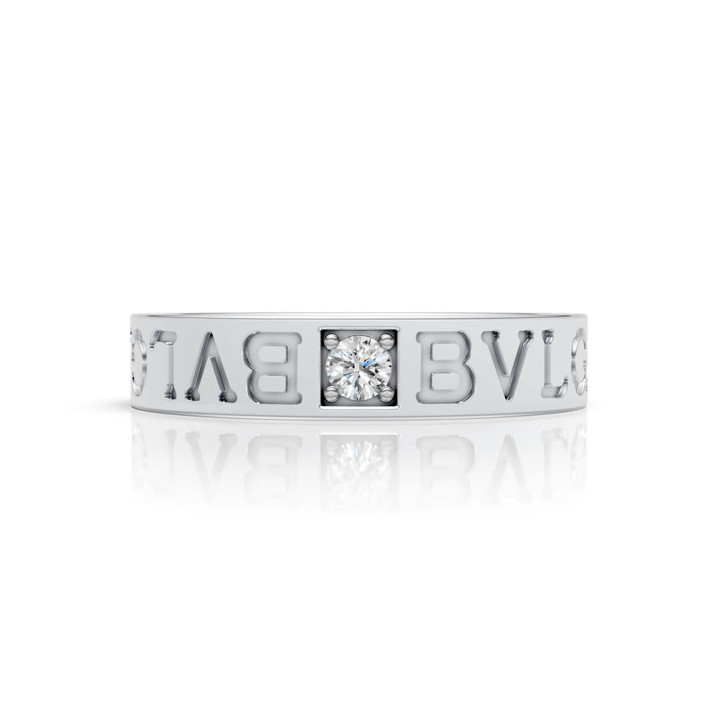 Custom Letter Diamond Ring