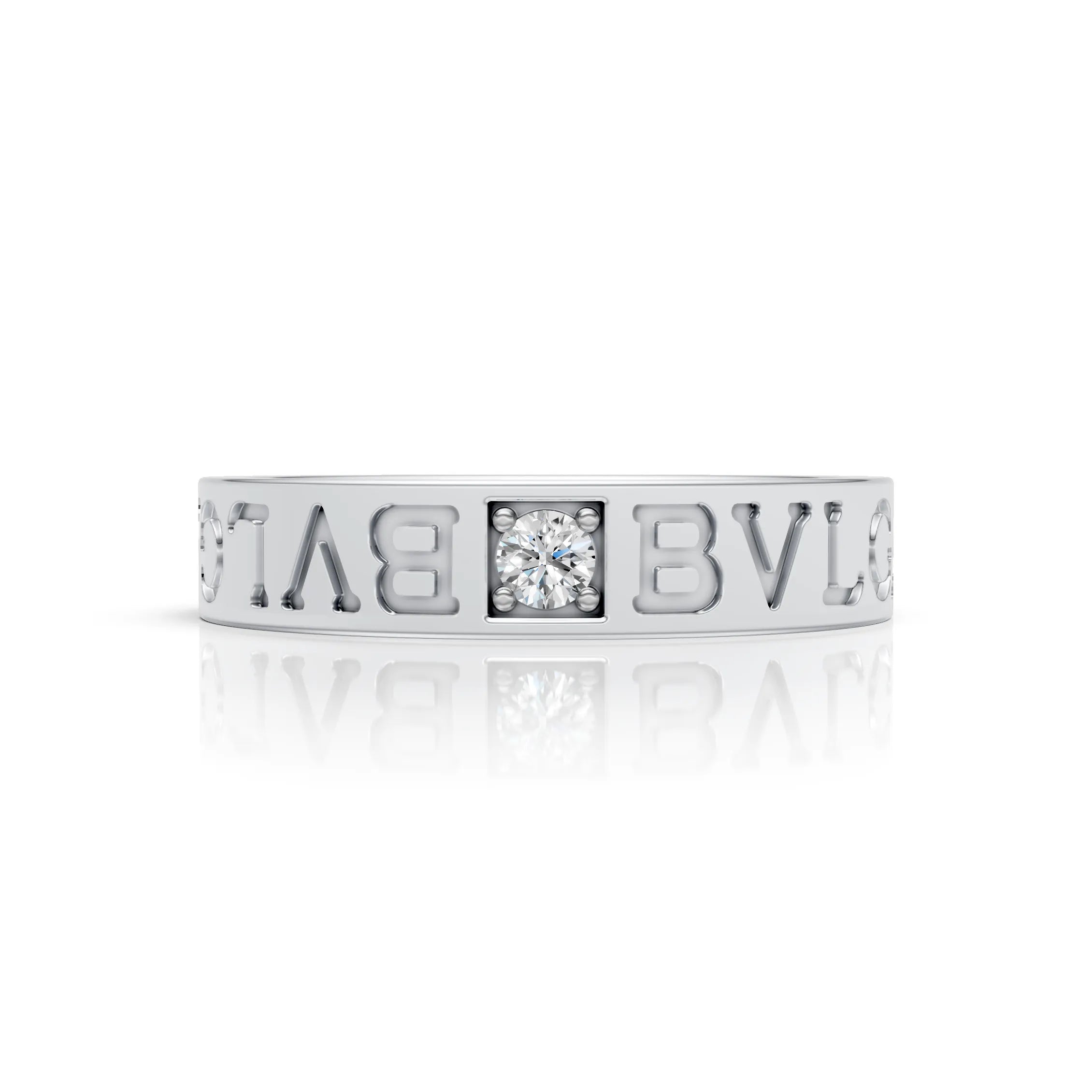 Custom Letter Diamond Ring