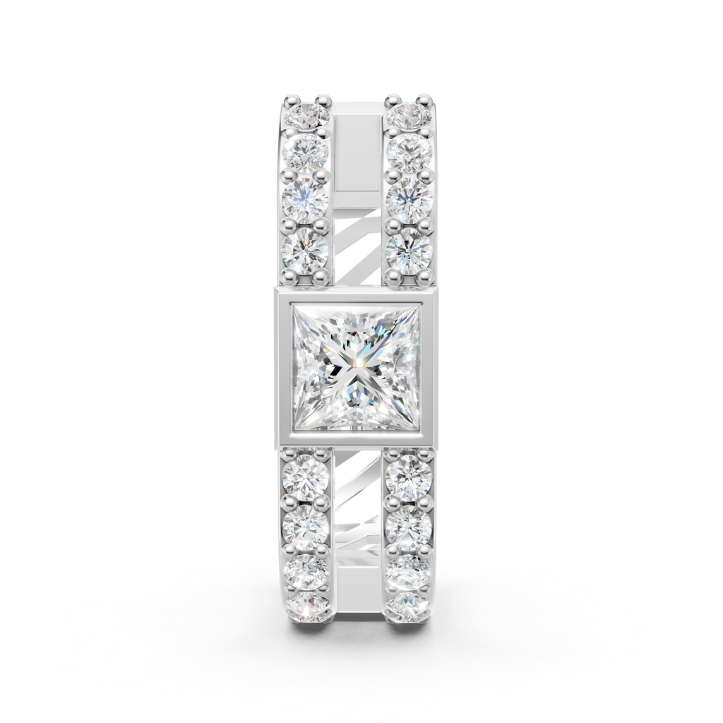 Princess Cut Bali Earring (1 PC)