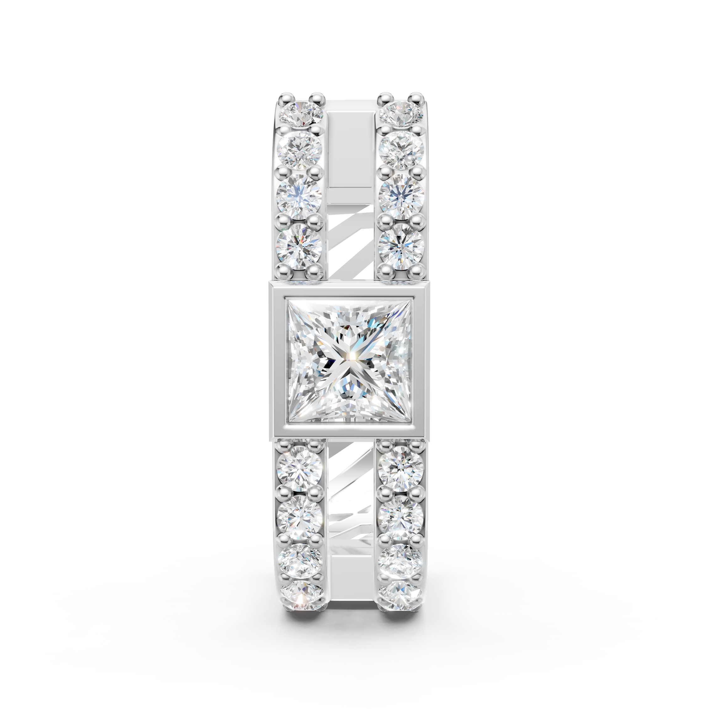 Princess Cut Bali Earring (1 PC)