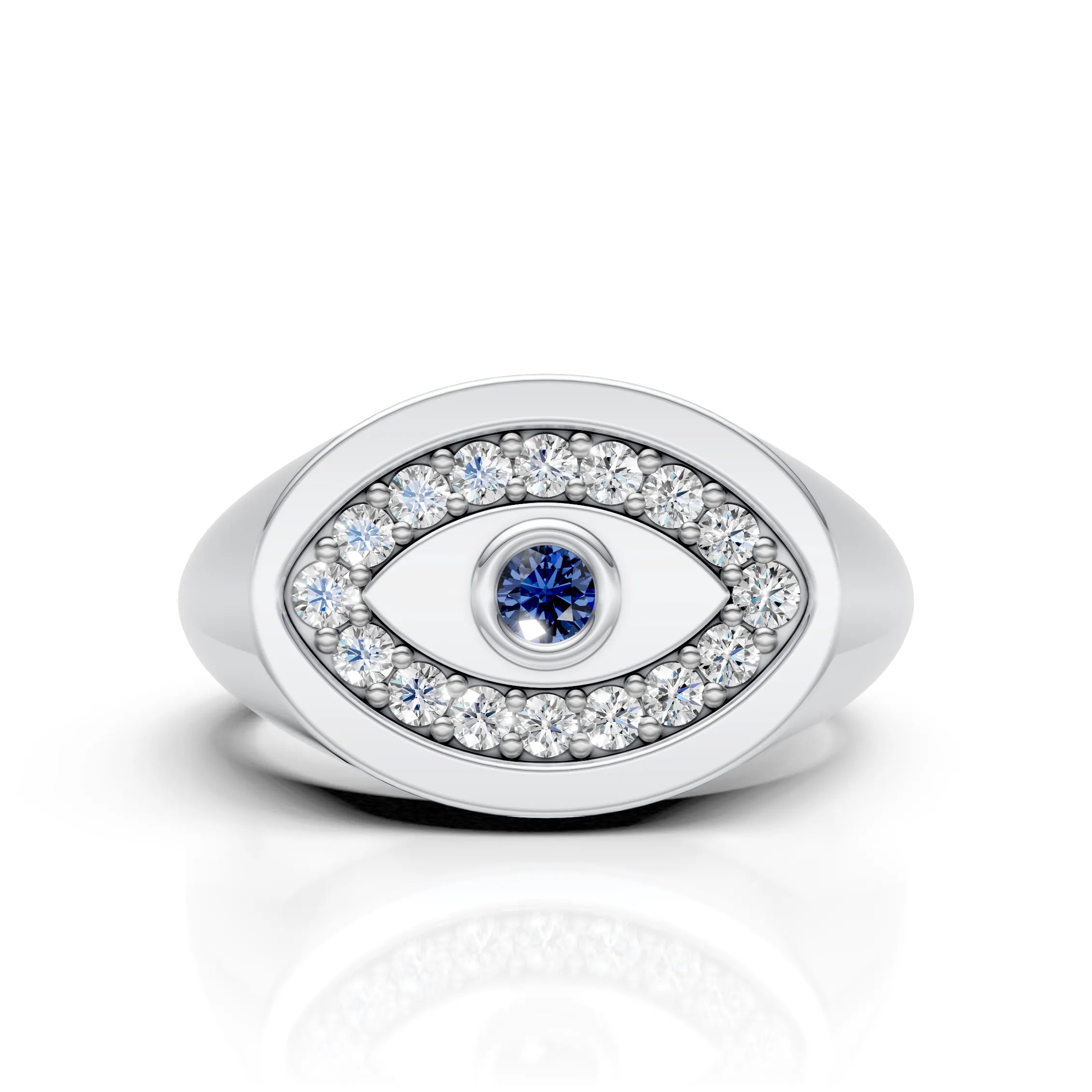 Evil Eye Signet Ring