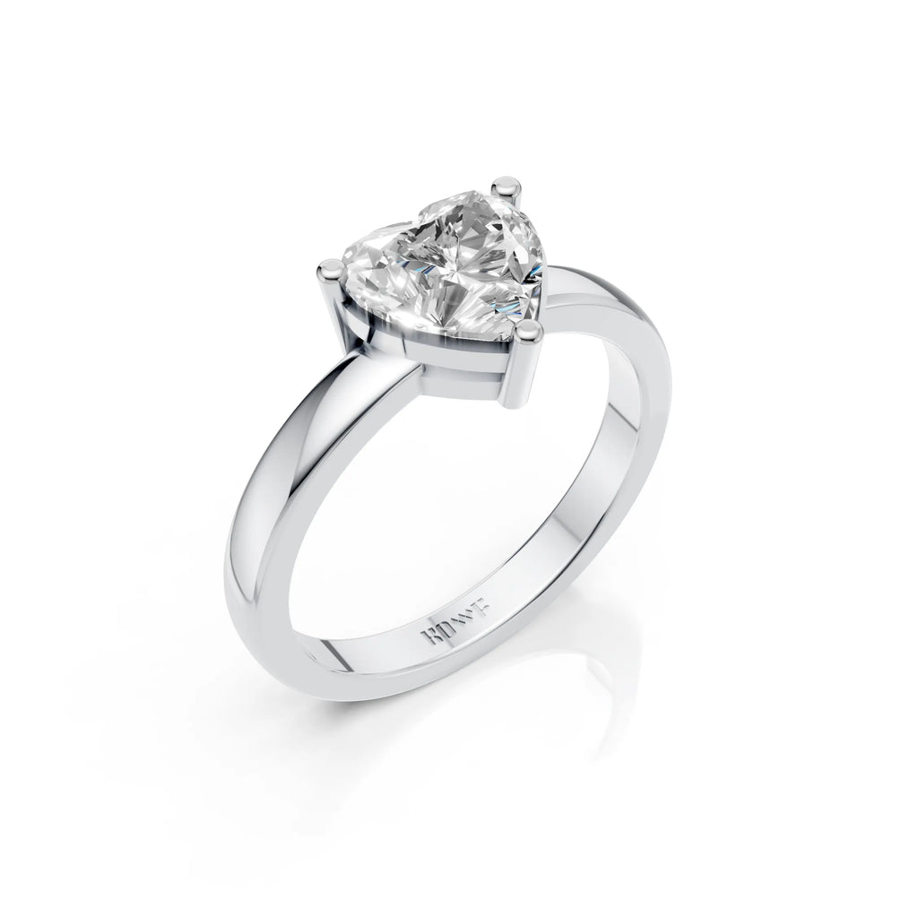 Heart Solitaire Ring For Women