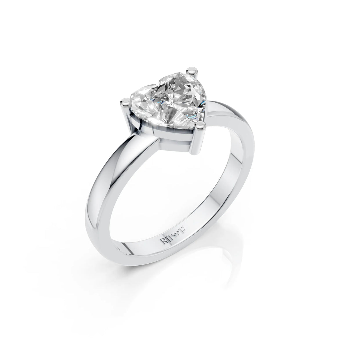 Heart Solitaire Ring For Women