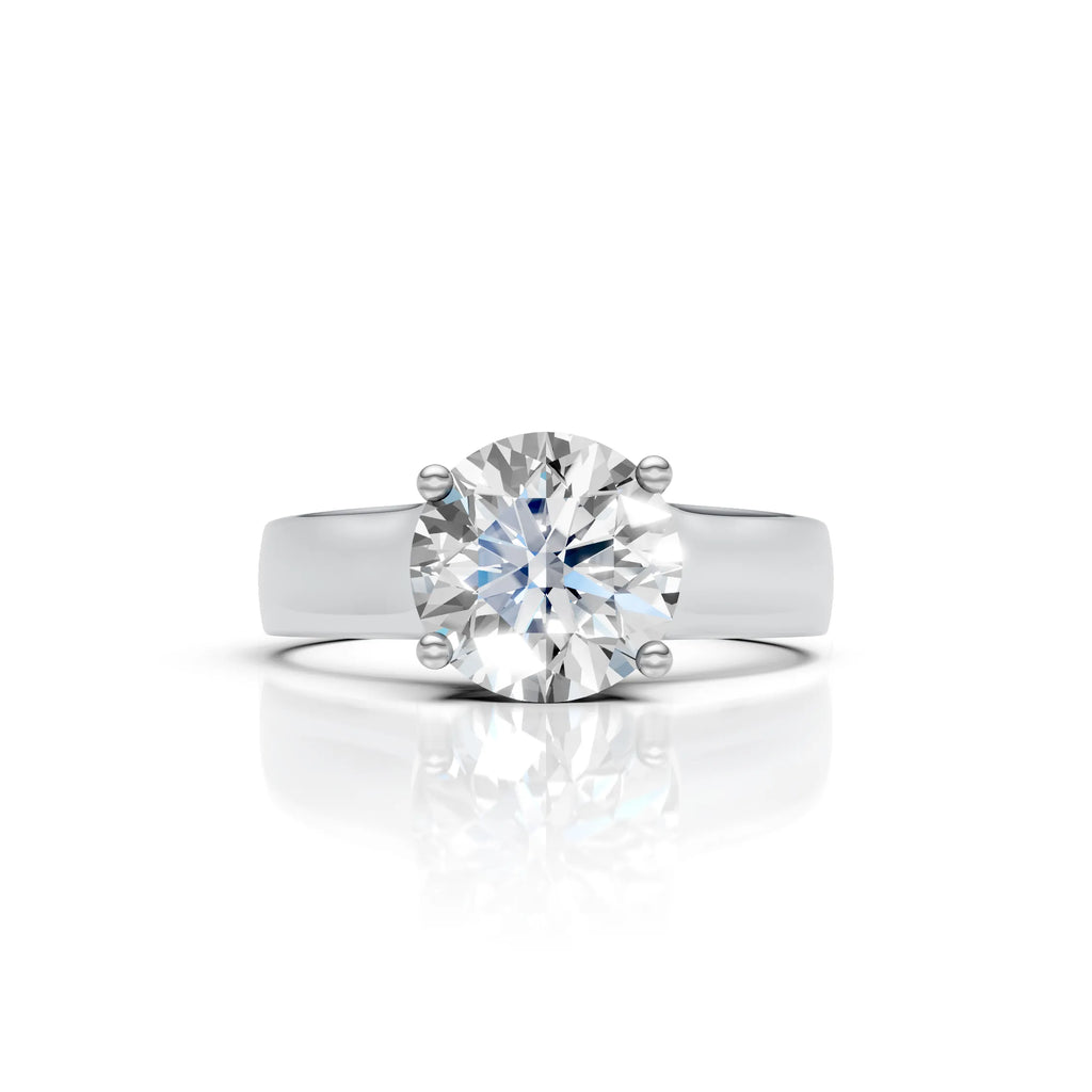 Classic Crown Solitaire Ring