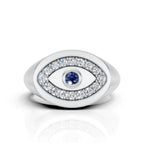 Evil Eye Signet Ring