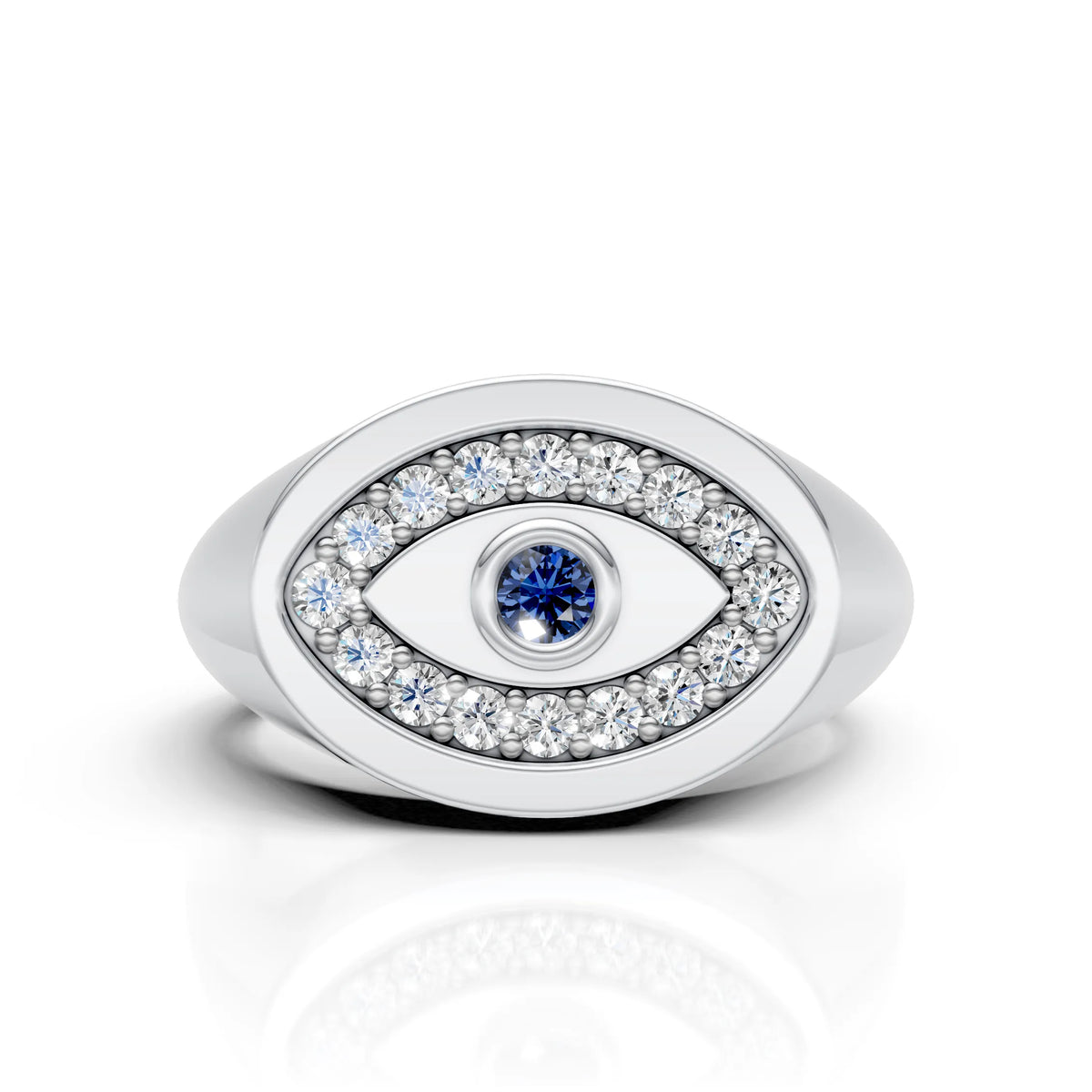 Evil Eye Signet Ring