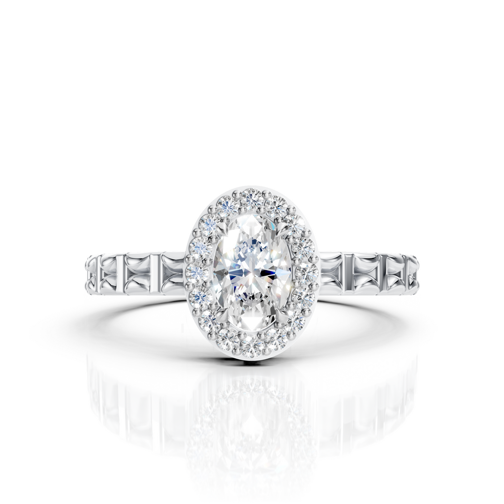 Oval Halo Ring