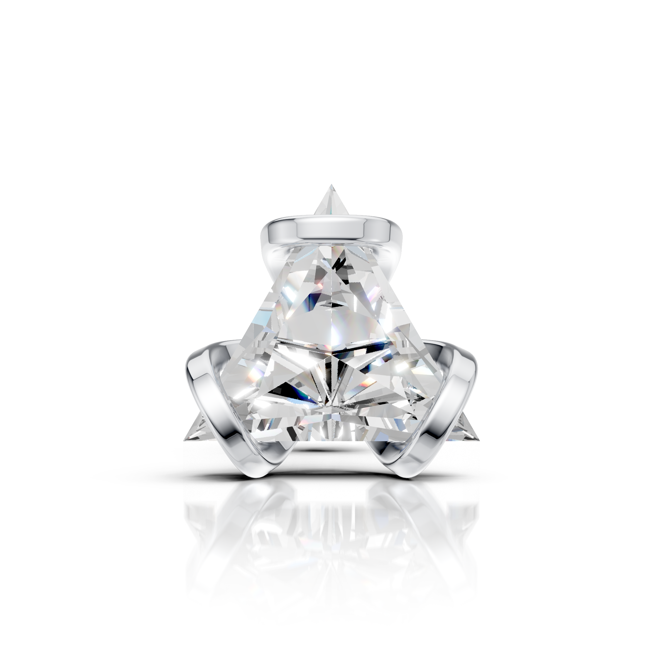Triangle Cut Wrapped Stud