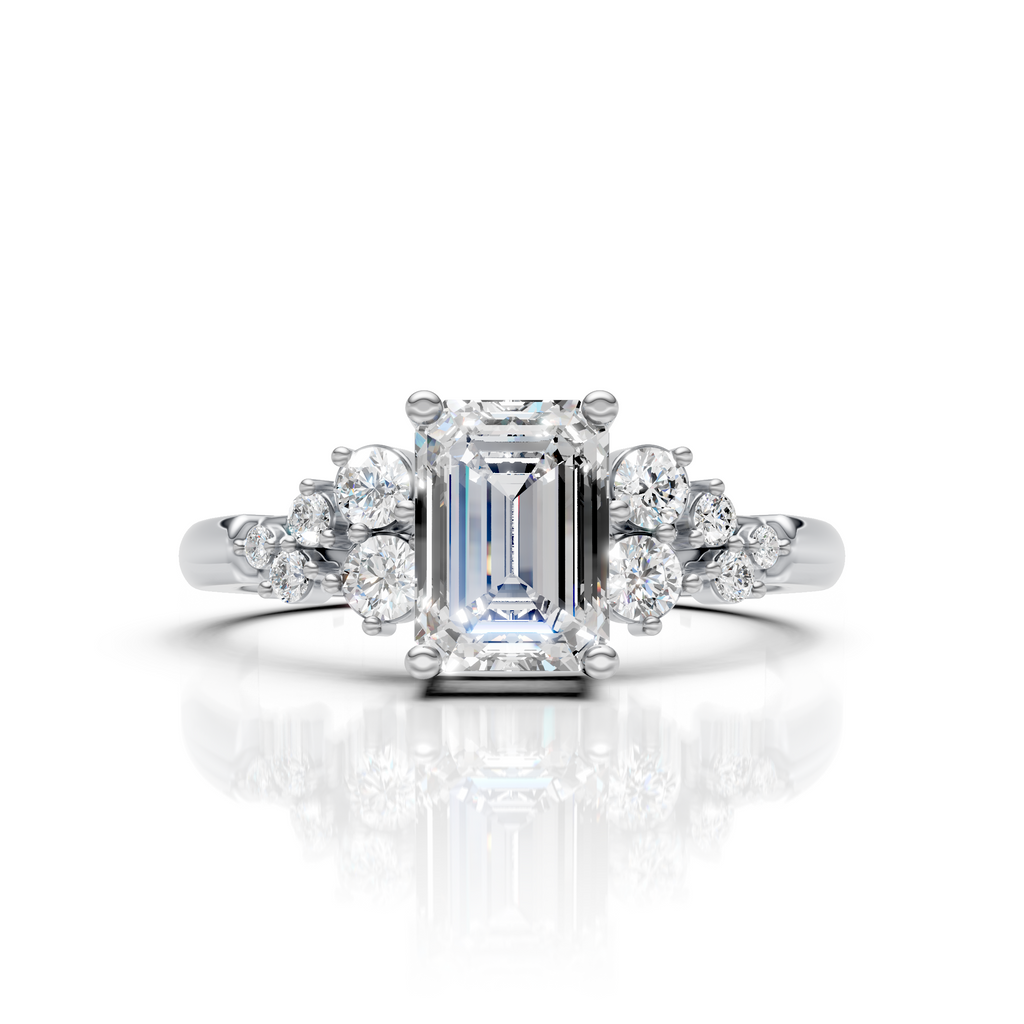 Emerald Cluste Ring