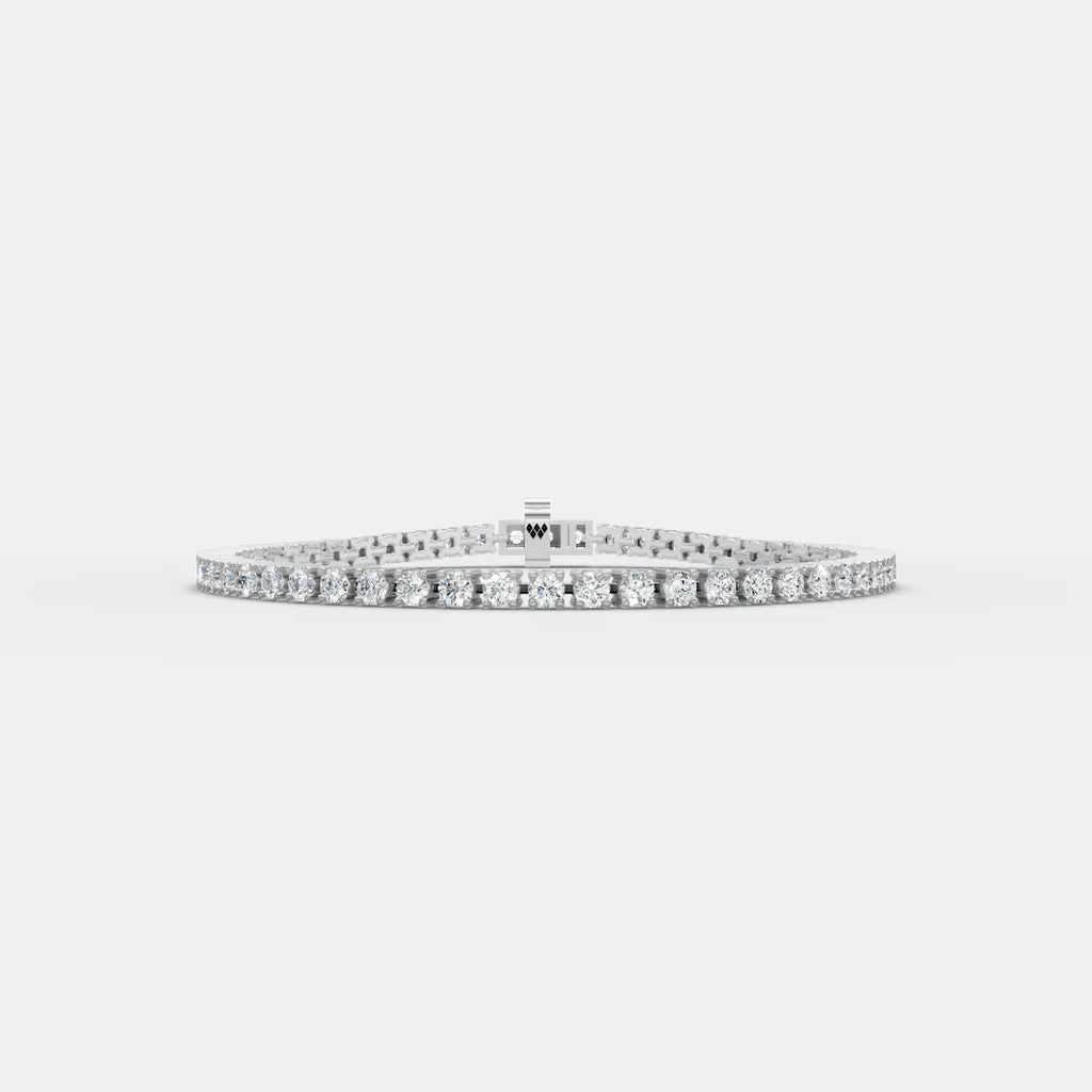 3 MM Round Shaped Tennis Bracelet