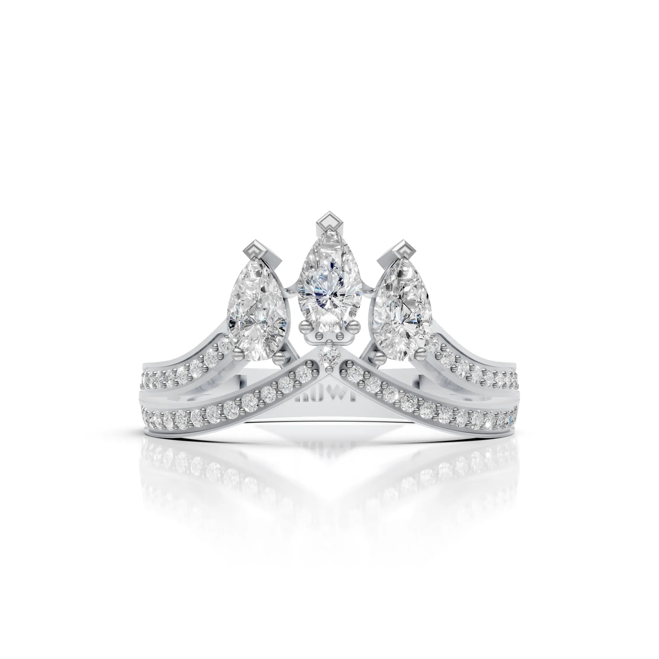 Triple Pear Ring
