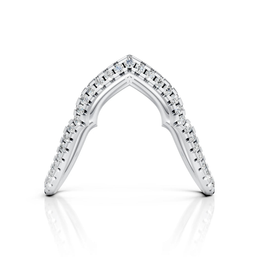 Open Heart Diamond Ring