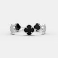 Black Malachite Flower Bracelet – Nature-Inspired Elegance